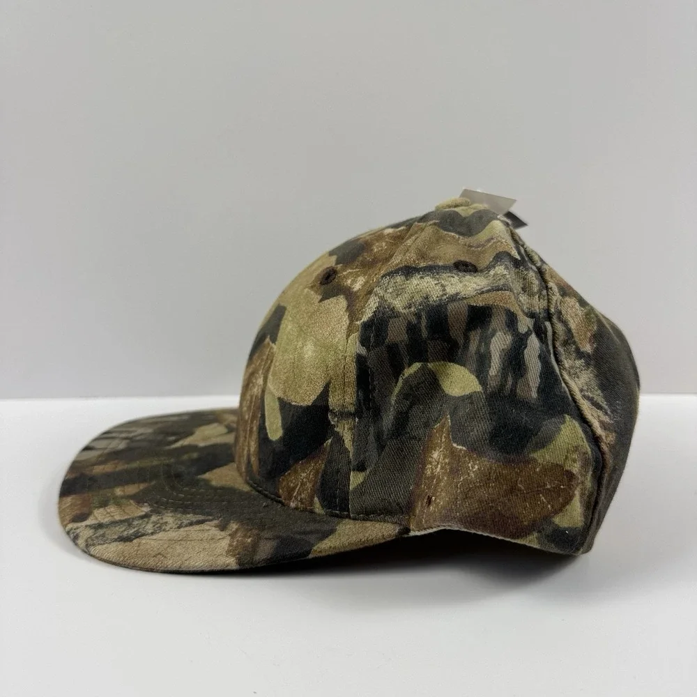 Vintage NWT Mossy Oak Camo Camouflage Hat Cap USA‎ SnapBack Forest Floor